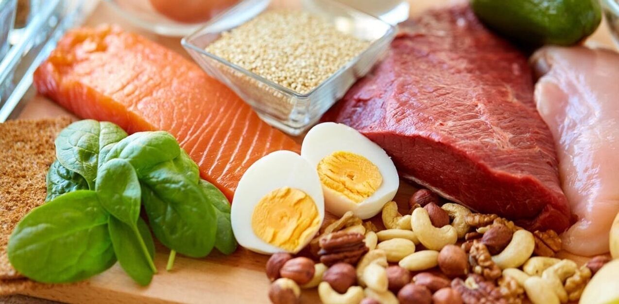 Alimentos permitidos en una dieta proteica.